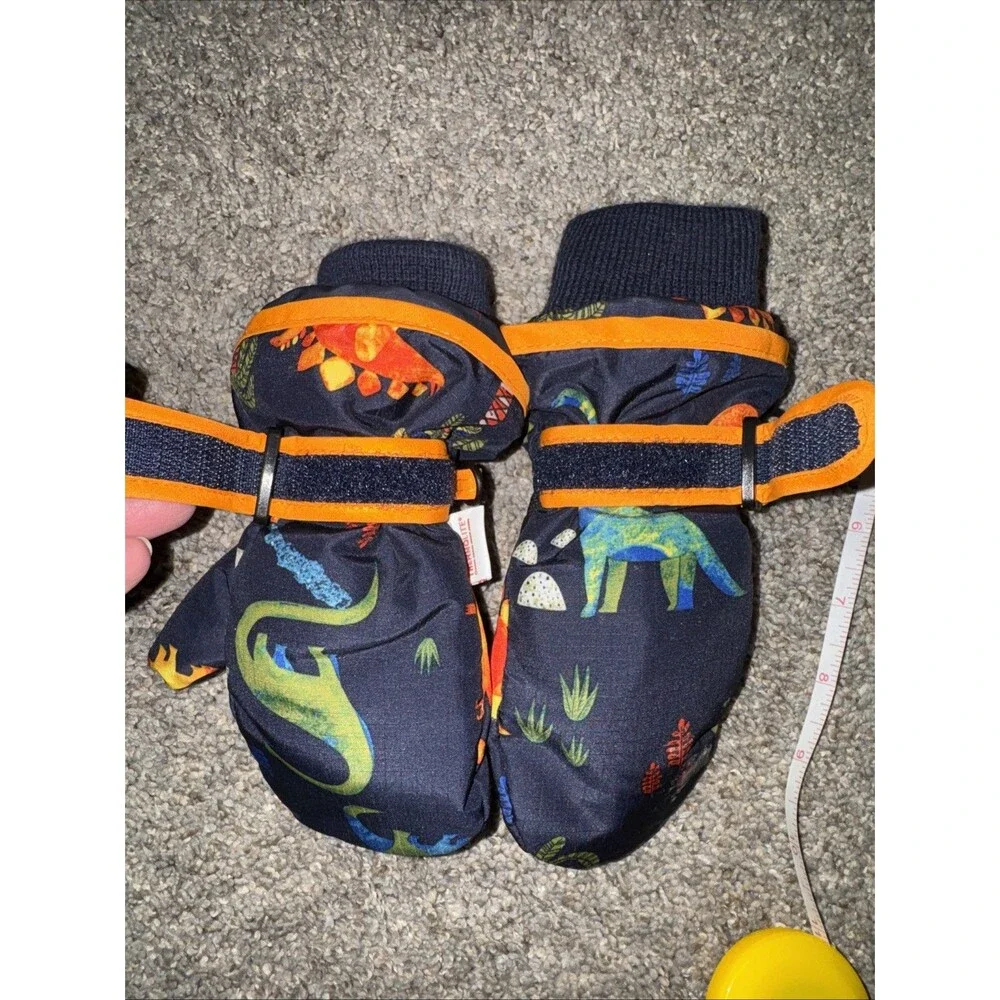 Thermolite Dinosaur Toddler Toddler Kids  Mitten Warm Waterproof AK1 2T-3T